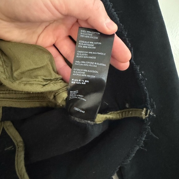 Free People Black Ella Sergeant Jacket Lace Up Sleeves - Picture 4 of 8